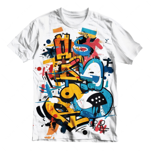 تی شرت طرح دار سیمین